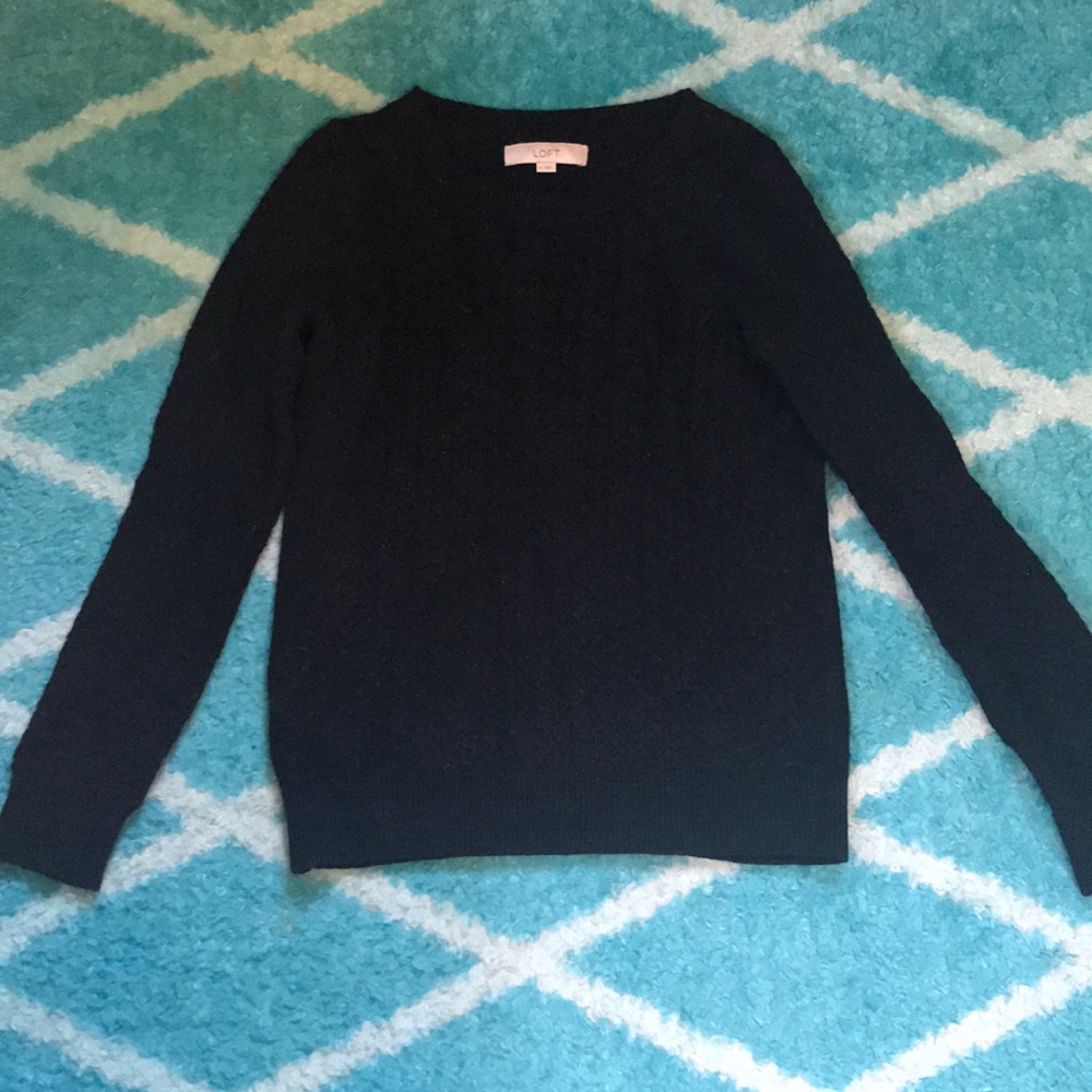 Black shimmer sweater from loft